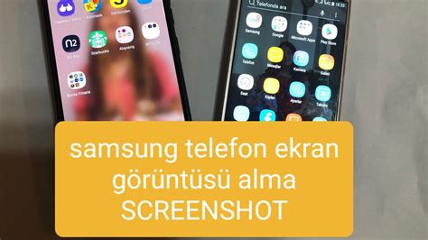 samsung telefon ekran görüntüsü alma iki kolay yöntem YouTube