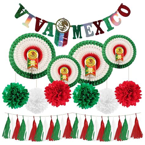 Kit de decoración tricolor 1 Fiestas Patrias Amazon mx