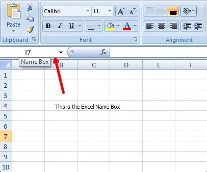 How to use Name Box in Excel