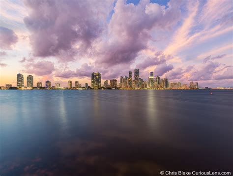 Miami Skyline Sunset