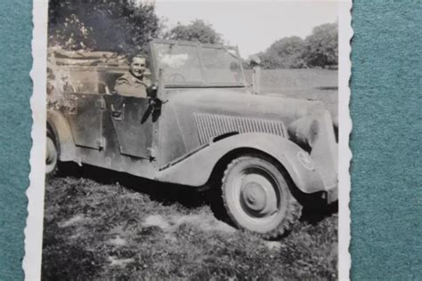 Foto Photo Oc Wehrmacht Sd Kfz Sdkfz Gepanzerter Jeep Kennung