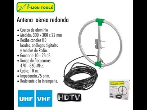 Lion Tools Antena Aerea Redonda 6810 La Mejor Antena Para TV YouTube