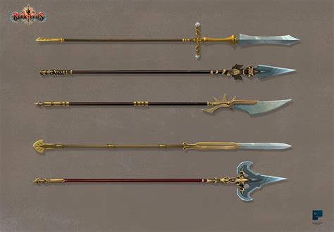 spears weapon  scorbutman anime weapons fantasy weapons glaive