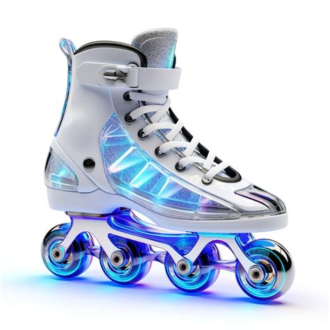 Premium Photo Roller Skates With LED Wheels Isolated On White Background