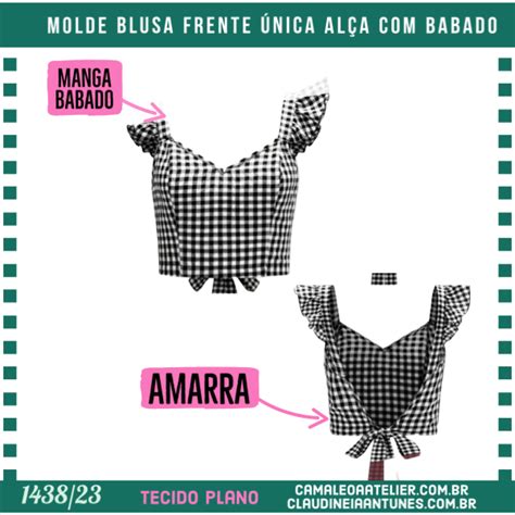 Molde Blusa Frente Unica Al A Babado Camaleoa Atelier De