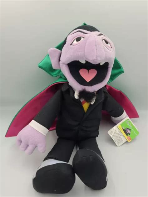 Sesame Street Count Von Count Muppet Dracula Vampire Plush Soft Toy