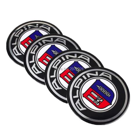 4 x Car Styling 3D Metal Chrome Aluminium Alloy Wheel Center Cap ...