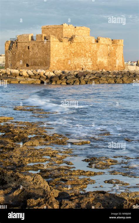 Paphos Castle Fort In Kato Paphos Harbour On The Mediterranean Coast