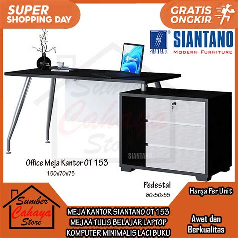 Jual Kargo Office Table Meja Kerja Siantano Ot Minimalis Bangku