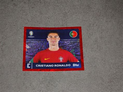 Topps Sticker POR 2 Ronaldo Rot Euro EM 2024 Kaufen Auf Ricardo