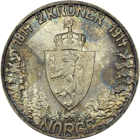 Norway 2 Kroner 1914 Numista