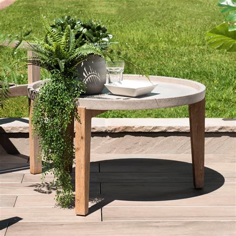 Table Basse Jardin Acacia B Ton Forme Ronde Gm Summer Tables D