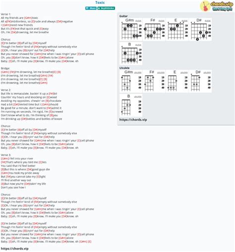 Download Chord Toxic Boywithuke Tab Song Lyric Sheet Guitar