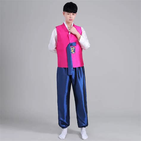 Men Korean Hanbok Male Korean Traditional Clothing Stage Dance