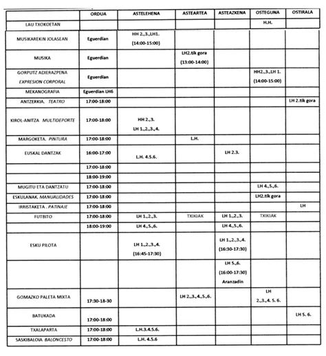 APYMA Bernart Etxepare IGE Eskolaz Kanpoko Ekintzak 2011 2012