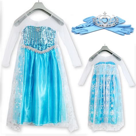 Cosplay Dress Kleid Kost M Eisprinzessin K Nigin Elsa Anna M Dchen