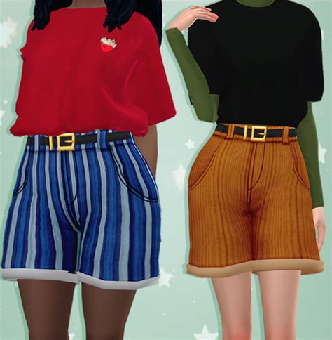 15 Cutest Girls Shorts Cc For Sims 4 Free To Download Fandomspot