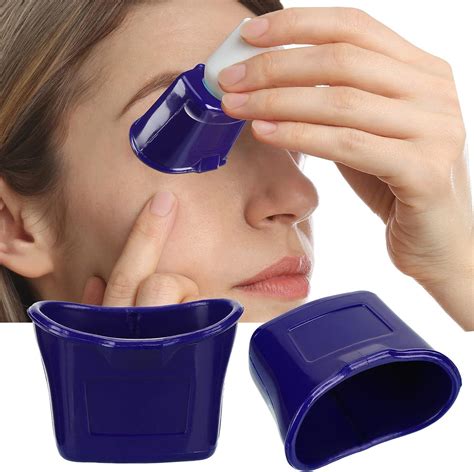 2 Pcs Blue Eye Drop Guide And Dispenser For Elderly Portable And Reusable Eye Drop Assist Device