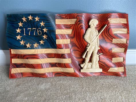Minuteman Flag Lumber Frog Creations Llc