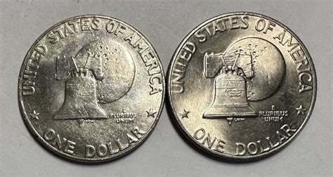 1976 U S Bicentennial Eisenhower Dollars Type 1 And Type 2