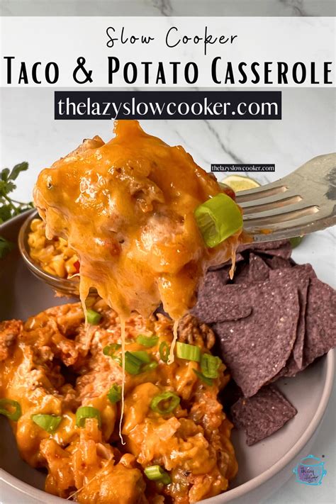 Slow Cooker Taco Casserole Recipe The Lazy Slow Cooker