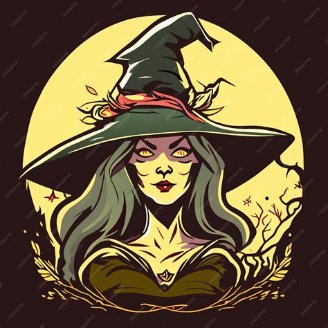Méchante Sorcière Faucheuse Halloween Dessin Animé Dessiné à La Main ...