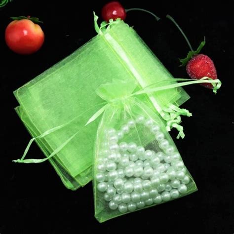 Lot De Sachets En Organza Remplir Sacs Cadeaux Avec Cordon De