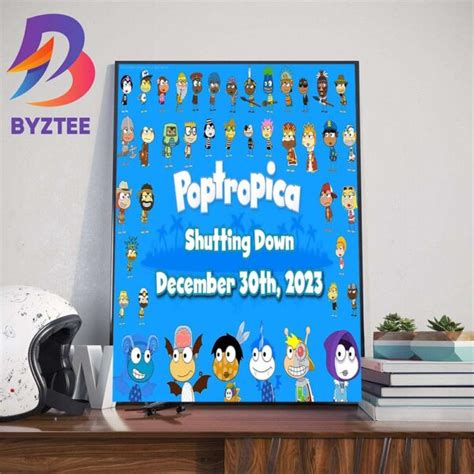 Poptropica Is Shutting Down On December 30th 2023 Wall Decor Poster ...