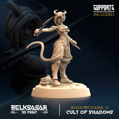 Archivo D Tiefling Shadowchaser D Nude And Normal Modelo Para