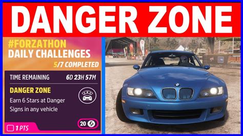 Forza Horizon 5 DANGER ZONE Forzathon Daily Challenges Earn 6 Stars At