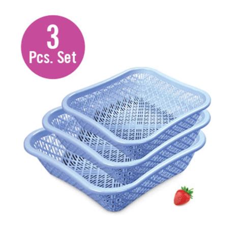 Mango Fruit Basket 3 Piece Set - Plastic Products