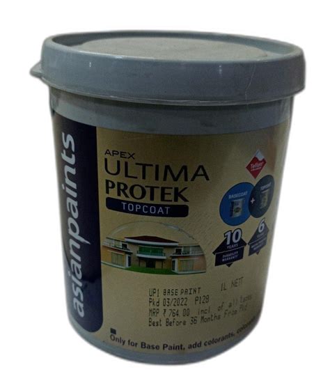 Asian Paints Apex Ultima Protek Topcoat 1 Ltr At Rs 880 Bucket In