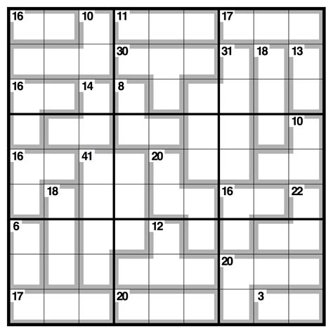 Killer Sudoku Printable Easy - Sudoku Printable