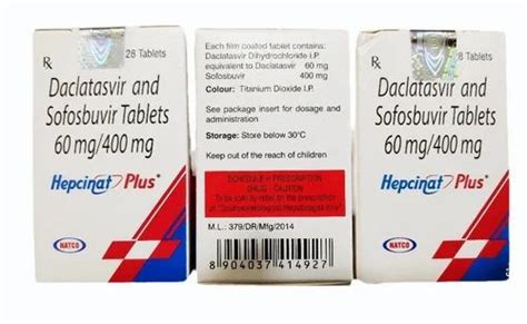 Hepcinat Sofosbuvir Daclatasvir Hepicant Plus Tablets Mg