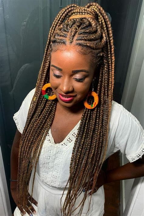 Knotless Box Braids Box Braids Styling Braided Hairstyles Blonde Hot