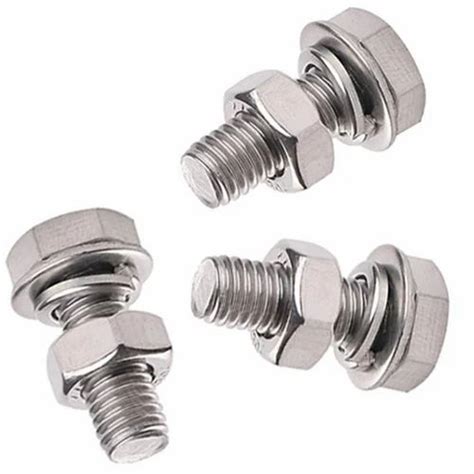 Hex Polished Mild Steel Nut Bolt Grade M Size Mm At Rs Kg In