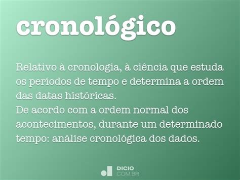 Cronológico Dicionário Online De Português