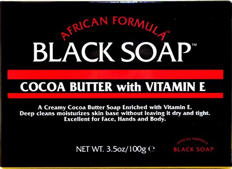 Madina African Black Soap Cocoa Butter With Vitamin E 3 5