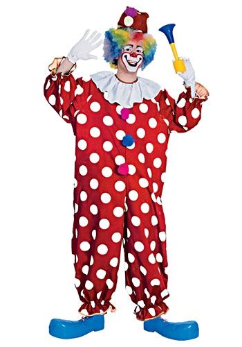 Adult Dotted Clown Costume | Carnival Clown Costume