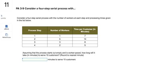 Solved Pa Consider A Four Step Serial Process With Chegg