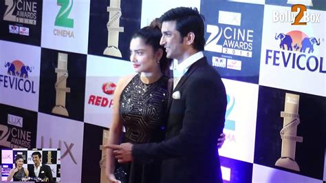 Sushant Singh Rajput Ankita Lokhande At Zee Cine Awards 2016