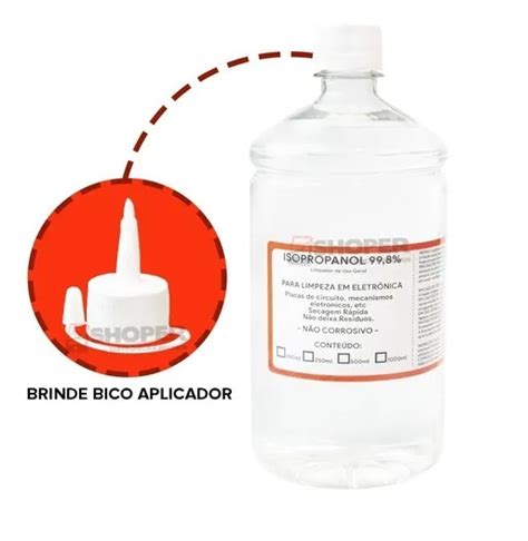 Kit Alcool Isopropylico Puro Limpador De Uso Geral L