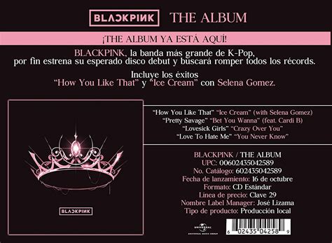 Blackpink Blackpink The Album Limited Edition Cd Opus3a