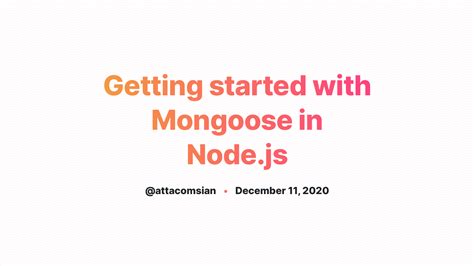 How To Connect With Mongodb Using Mongoose In Node Js