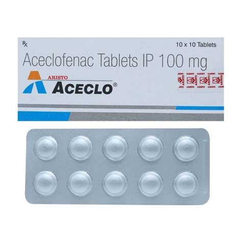 Aceclo 100mg Tablets At Rs 38strip Aceclofenac Id 26142209512