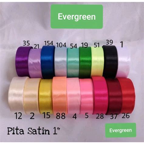 Jual Pita Satin 1 Inch 2 5cm Indonesia Shopee Indonesia