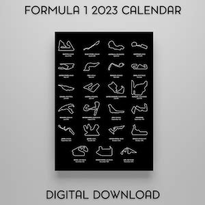 Formula 1 2023 Calendar, F1 2023 Calendar, Formula 1 Circuits, F1 Wall ...