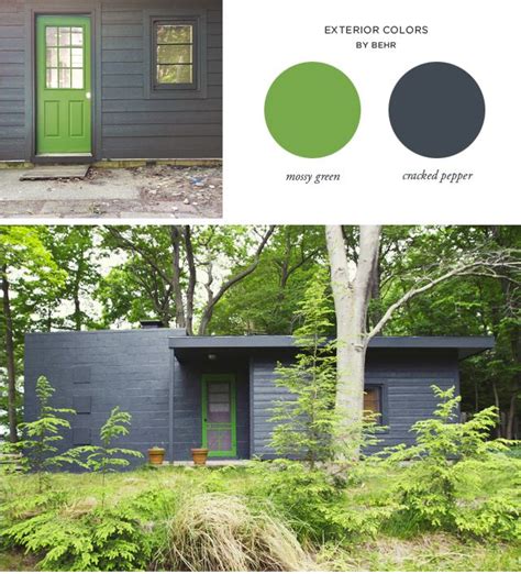 Love The Paint Colors Mossy Green And Cracked Pepper By Behr