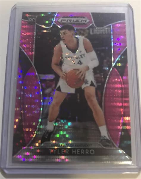 Carte Recrue Pulsar Rose Panini Prizm Tyler Herro Rc Miami Heat