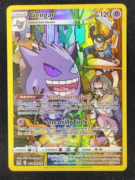 Gengar Full Art Trainer Gallery Tg Lost Origins Mint Pokemon Tcg